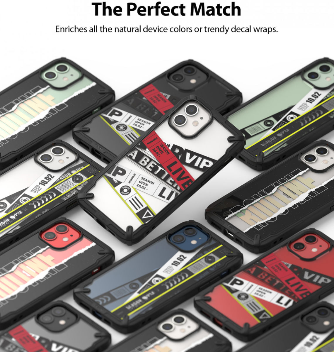 Ringke Fusion X Design Apple iPhone 12 / 12 Pro Hoesje Ticket Band afbeelding 9