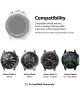 Ringke Leather One Universeel Smartwatch Bandje Leer 22MM Zwart