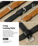 Ringke Leather One Universeel Smartwatch Bandje Leer 22MM Bruin