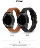 Ringke Leather One Universeel Smartwatch Bandje Leer 20MM Zwart