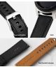 Ringke Leather One Universeel Smartwatch Bandje Leer 20MM Zwart