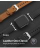 Ringke Leather One Classic Apple Watch 45MM / 44MM / 42MM Bandje Bruin