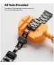 Ringke Metal One Universeel Smartwatch Bandje Metaal 22MM Zwart