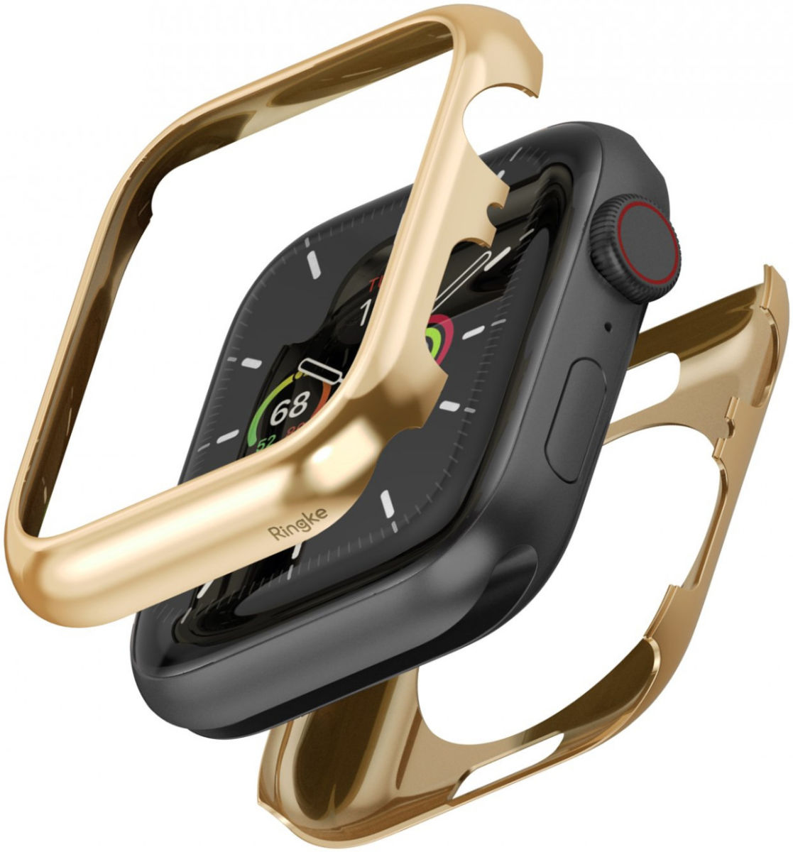 Ringke Full Frame Styling Apple Watch 44MM Case Roestvrij Staal Goud afbeelding 2