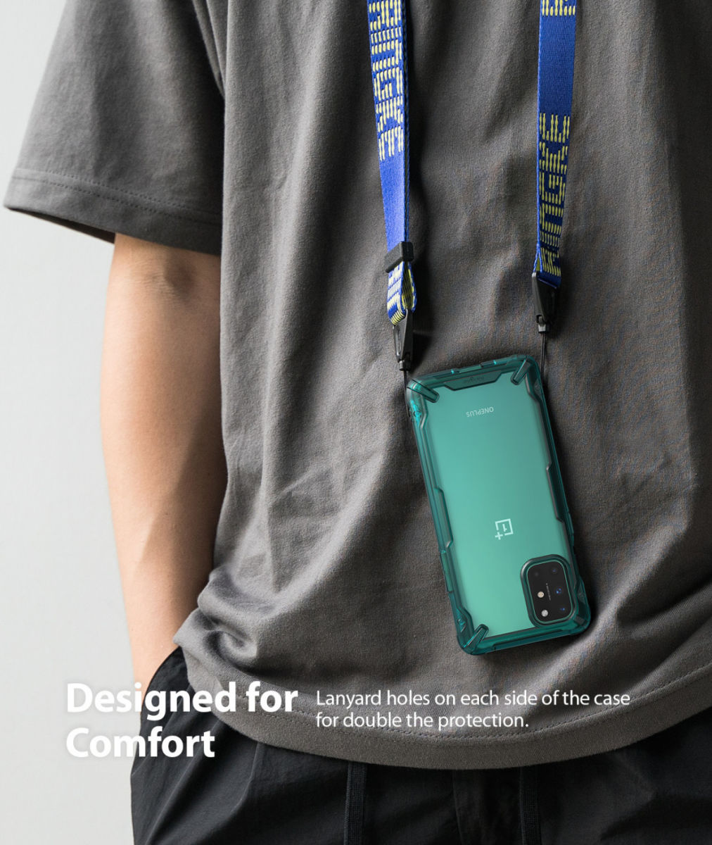 Ringke Fusion X OnePlus 8T Hoesje Back Cover Zwart afbeelding 9