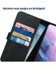 Rosso Deluxe Samsung Galaxy S21 Plus Hoesje Wallet Case Leer Zwart