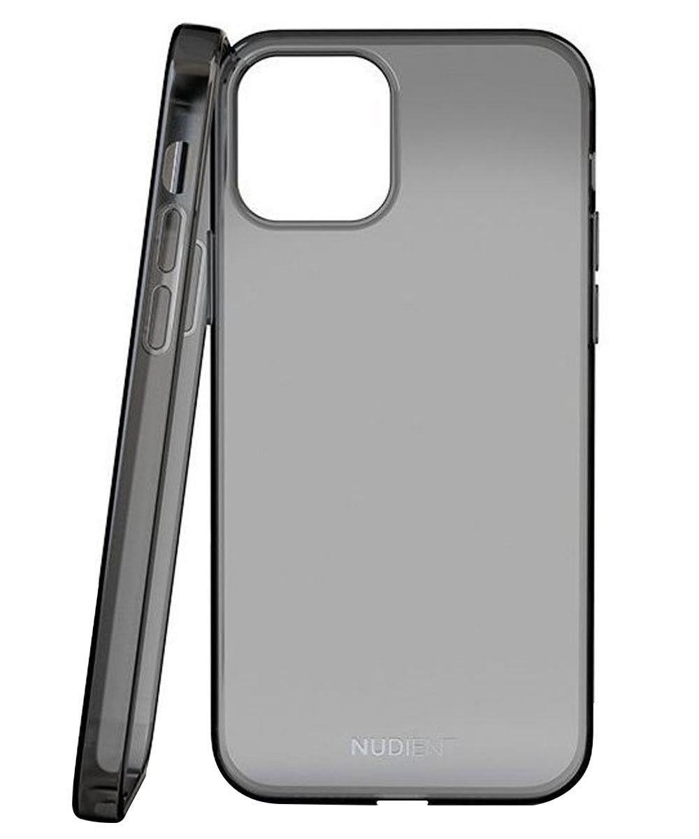 Nudient Glossy Thin Case iPhone 12 / 12 Pro Hoesje Transparant Zwart afbeelding 1