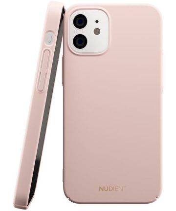 Nudient Thin Case V2 Apple iPhone 12 Mini Hoesje Back Cover Roze Hoesjes