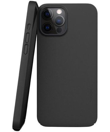 Nudient Thin Case V3 Apple iPhone 12 / 12 Pro Hoesje Back Cover Zwart Hoesjes