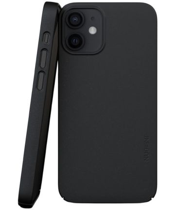 Nudient Thin Case V3 Apple iPhone 12 Mini Hoesje Back Cover Zwart Hoesjes