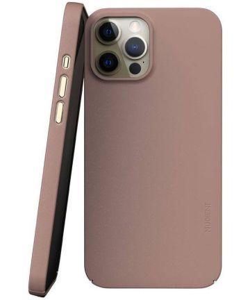 Nudient Thin Case V3 Apple iPhone 12 Pro Max Hoesje Back Cover Roze Hoesjes