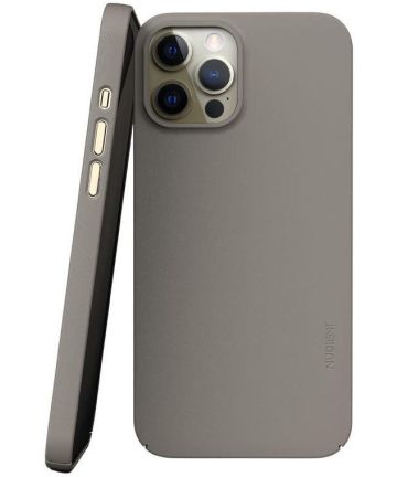 Nudient Thin Case V3 Apple iPhone 12 Pro Max Hoesje Back Cover Beige Hoesjes
