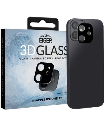 Eiger Apple iPhone 12 Camera Protector Tempered Glass Gebogen Screen Protectors