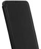 Minim Samsung Galaxy A51 Hoesje Echt Leer Book Case Zwart