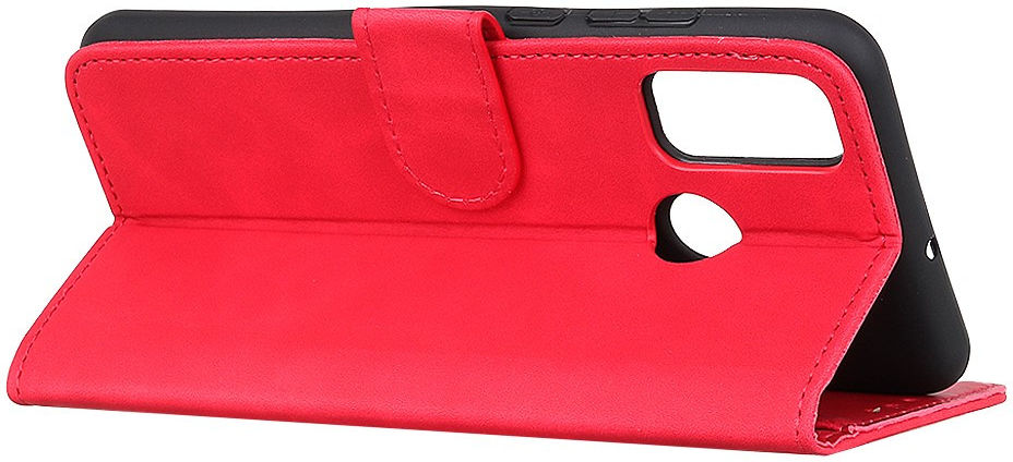 KHAZNEH Oppo A53 / A53s Hoesje Retro Wallet Book Case Rood afbeelding 4