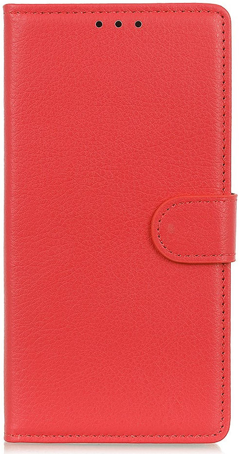 Oppo A53 / A53s Hoesje Litchi Skin Portemonnee Hoesje Rood afbeelding 2