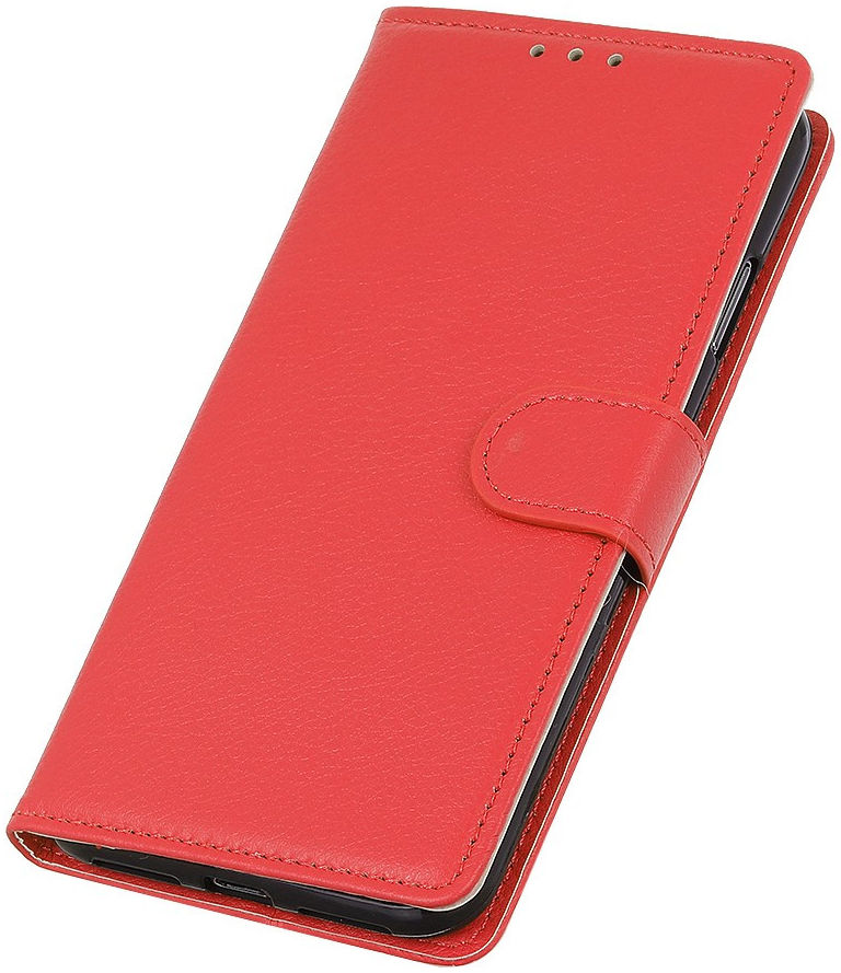 Oppo A53 / A53s Hoesje Litchi Skin Portemonnee Hoesje Rood afbeelding 5