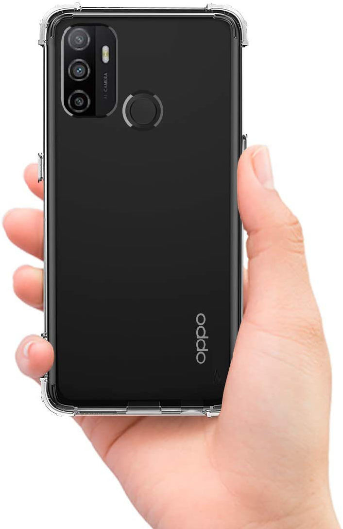 Oppo A53 / A53s Hoesje Schokbestendig Dun TPU Back Cover Transparant afbeelding 6