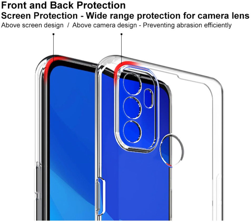 IMAK UX-5 Series Oppo A53 / A53s Hoesje Flexibel TPU Transparant afbeelding 8