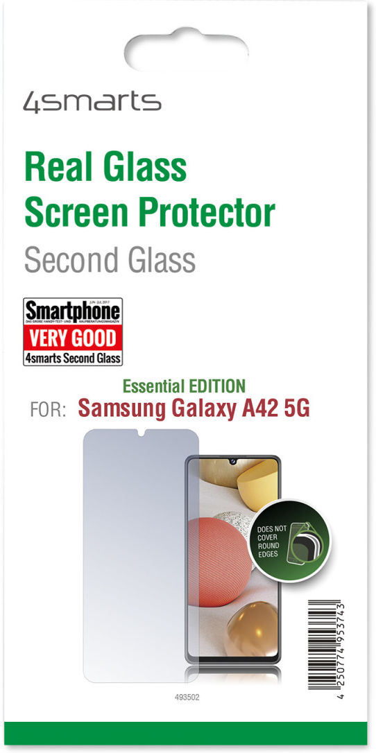 4smarts Second Glass Samsung Galaxy A42 Tempered Glass Screenprotector afbeelding 2