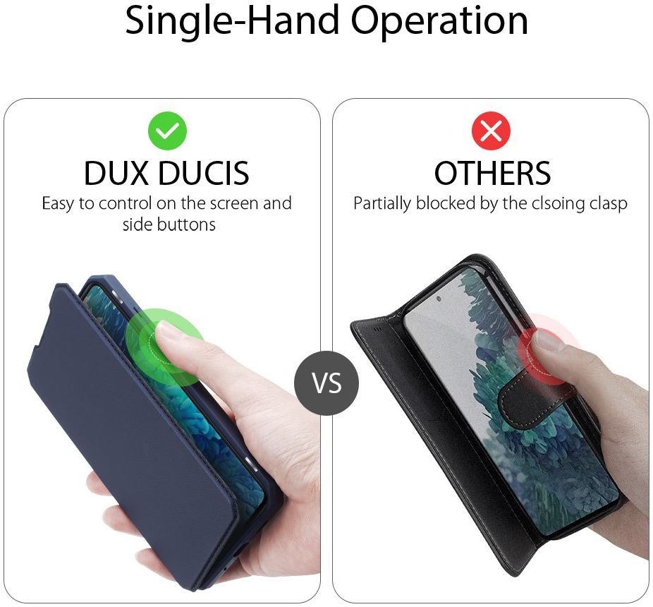 Dux Ducis Skin X Series Samsung Galaxy S20 FE Hoesje Blauw afbeelding 11