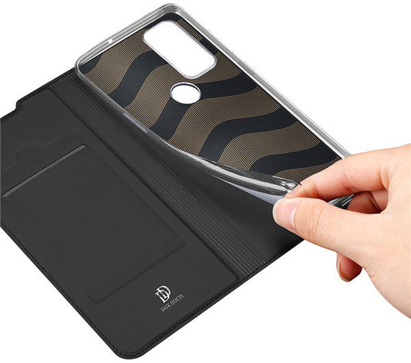 Dux Ducis Skin Pro Series OnePlus N100 Wallet Hoesje Zwart afbeelding 5