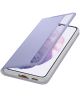 Origineel Samsung Galaxy S21 Hoesje Smart Clear View Cover Paars