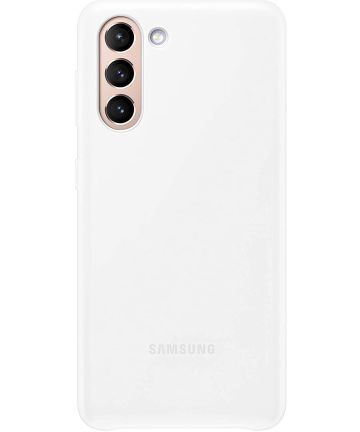 Origineel Samsung Galaxy S21 Hoesje Smart LED Cover Wit Hoesjes