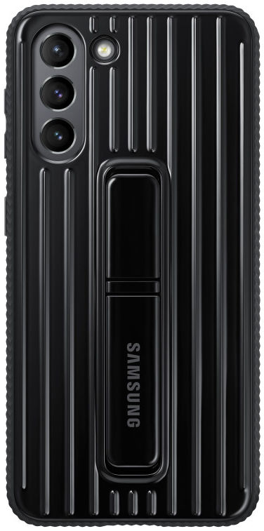 Origineel Samsung S21 Hoesje Protective Standing Cover Zwart afbeelding 1