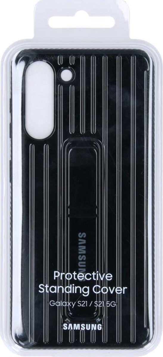 Origineel Samsung S21 Hoesje Protective Standing Cover Zwart afbeelding 5