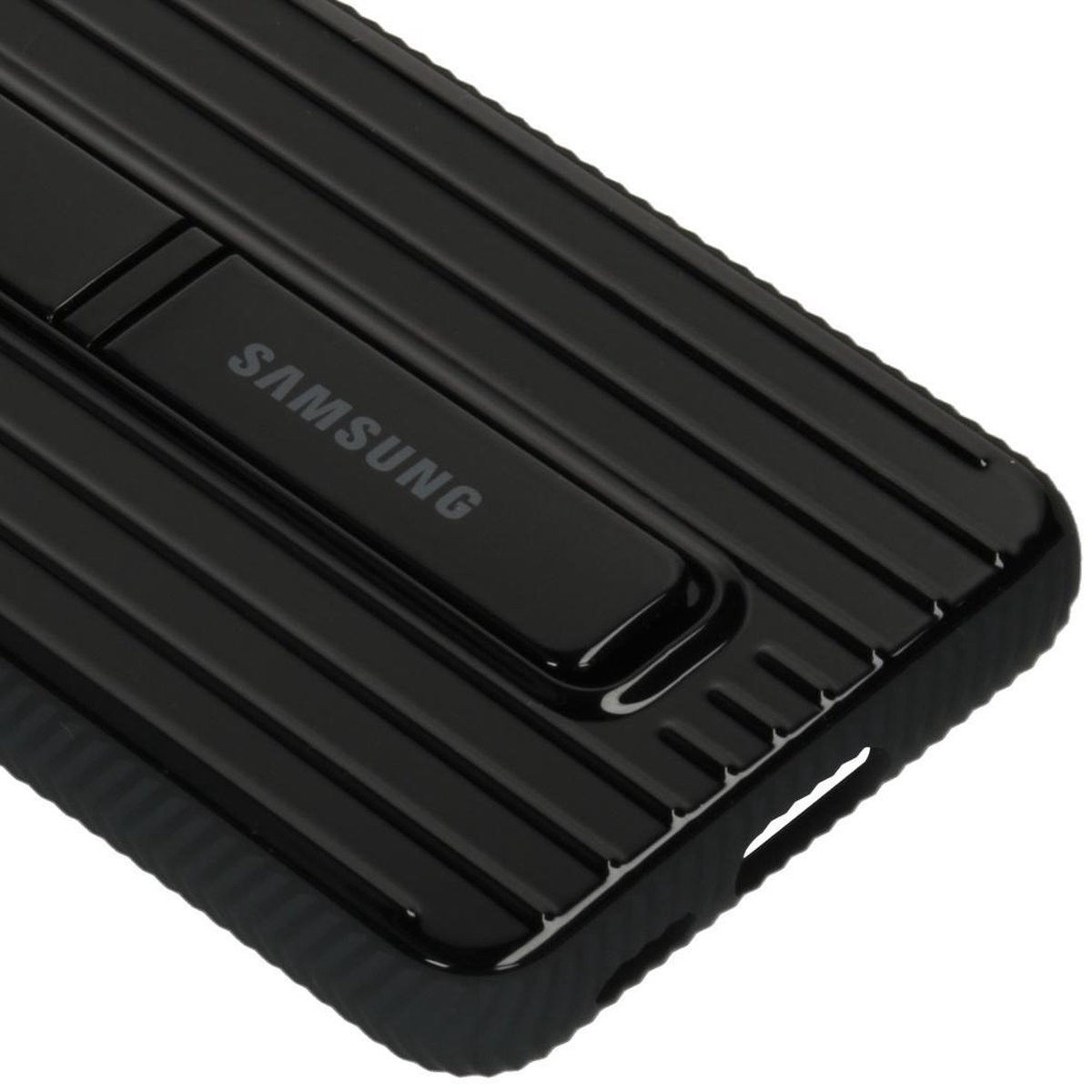 Origineel Samsung S21 Hoesje Protective Standing Cover Zwart afbeelding 7