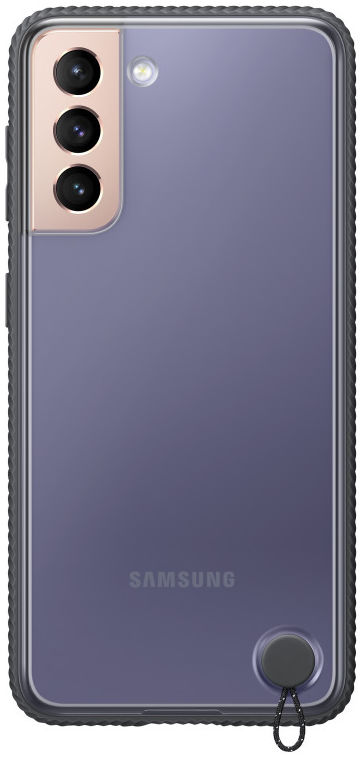 Origineel Samsung Galaxy S21 Hoesje Clear Protective Cover Zwart afbeelding 1