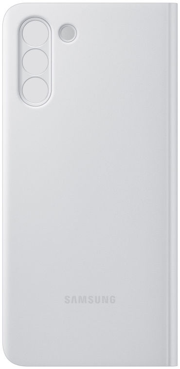 Origineel Samsung Galaxy S21 Plus Hoesje Smart Clear View Cover Grijs afbeelding 3