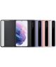 Origineel Samsung Galaxy S21 Plus Hoesje Smart Clear View Cover Roze