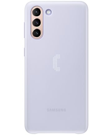 Origineel Samsung Galaxy S21 Plus Hoesje Smart LED Cover Paars Hoesjes