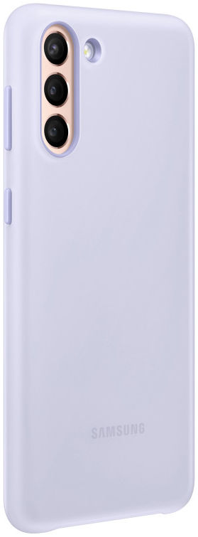 Origineel Samsung Galaxy S21 Plus Hoesje Smart LED Cover Paars afbeelding 4