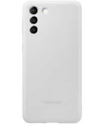Origineel Samsung Galaxy S21 Plus Hoesje Siliconen Cover Grijs