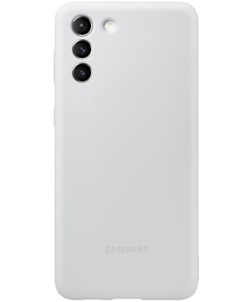 Origineel Samsung Galaxy S21 Plus Hoesje Siliconen Cover Grijs Hoesjes
