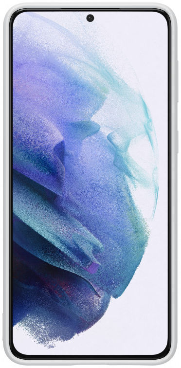 Origineel Samsung Galaxy S21 Plus Hoesje Siliconen Cover Grijs afbeelding 2