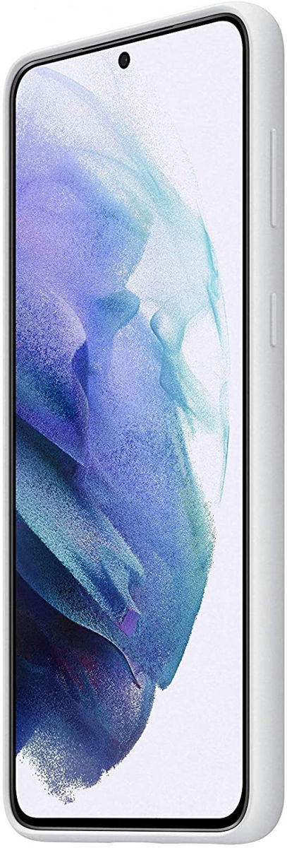 Origineel Samsung Galaxy S21 Plus Hoesje Siliconen Cover Grijs afbeelding 3