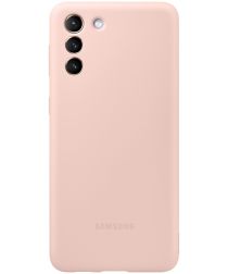Origineel Samsung Galaxy S21 Plus Hoesje Siliconen Cover Roze