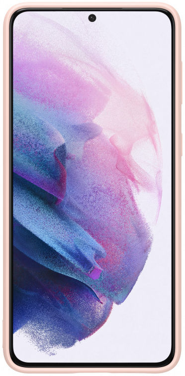 Origineel Samsung Galaxy S21 Plus Hoesje Siliconen Cover Roze afbeelding 2
