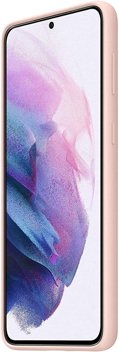 Origineel Samsung Galaxy S21 Plus Hoesje Siliconen Cover Roze afbeelding 3