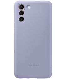 Origineel Samsung Galaxy S21 Plus Hoesje Siliconen Cover Paars