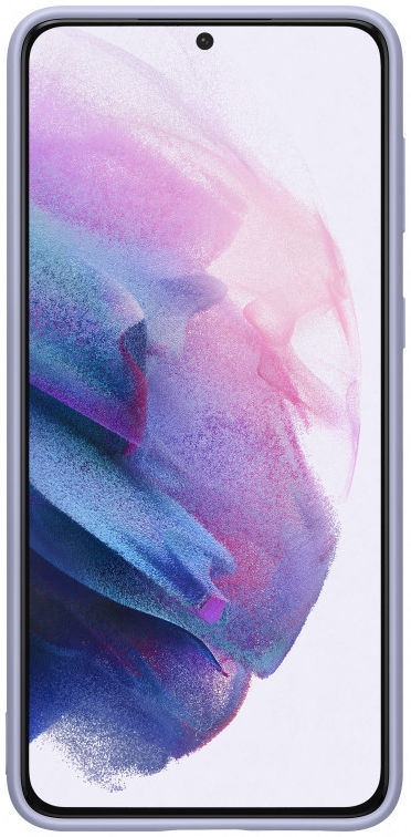 Origineel Samsung Galaxy S21 Plus Hoesje Siliconen Cover Paars afbeelding 2