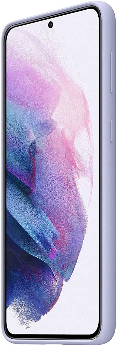Origineel Samsung Galaxy S21 Plus Hoesje Siliconen Cover Paars afbeelding 3