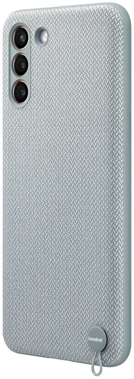 Origineel Samsung Galaxy S21 Plus Hoesje Kvadrat Cover Grijs afbeelding 3
