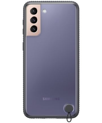 Origineel Samsung Galaxy S21 Plus Hoesje Clear Protective Cover Zwart Hoesjes