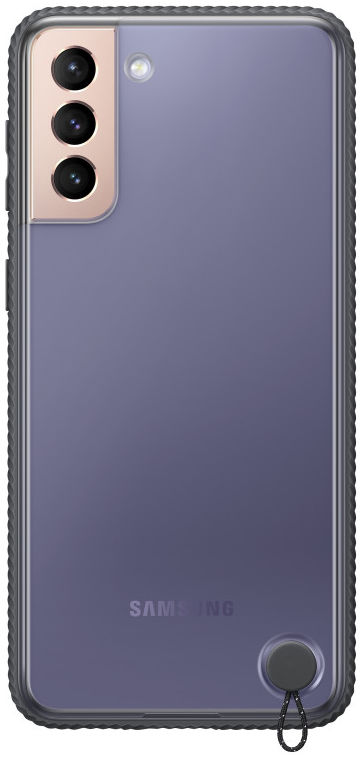 Origineel Samsung Galaxy S21 Plus Hoesje Clear Protective Cover Zwart afbeelding 1