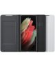 Origineel Samsung Galaxy S21 Ultra Hoesje Smart LED View Cover Zwart